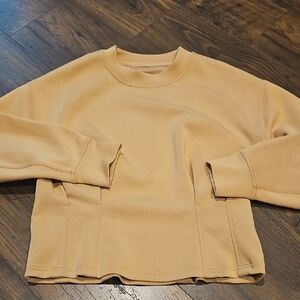 Lululemon Gathered Waist pullover Pecan Sz 4